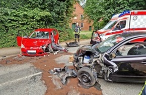 Kreisfeuerwehr Rotenburg (Wümme): FW-ROW: Verkehrsunfall in Wilstedt