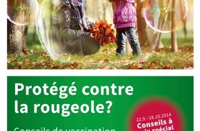 pharmaSuisse - Schweizerischer Apotheker Verband / Société suisse des Pharmaciens: Action sur les conseils de vaccination en pharmacie du 22 septembre au 18 octobre