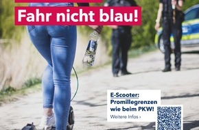 Polizeidirektion Lübeck: POL-HL: HL-Stadtgebiet / Sei schlau: Fahr' nicht blau! - Polizei kontrolliert E-Scooter