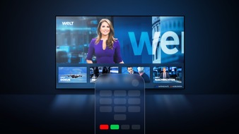 WELT Nachrichtensender: Die WELT-Mediathek per Taste direkt auf dem SmartTV / WELT startet neues HbbTV-Angebot