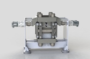Fraunhofer-Institut für Produktionstechnologie IPT: Mehr Kraft auf kleiner Fläche: Kompaktes Pressensystem zur Herstellung von Wasserstoffkomponenten