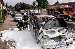 Feuerwehr Wetter (Ruhr): FW-EN: Wetter - Pkw Brand auf der Grundschötteler Straße