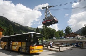 Belalp Bahnen: Belalp - Blatten: Gratis mit dem Postauto nach Blatten