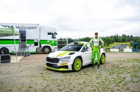 Skoda Auto Deutschland GmbH: Bohemia Rally Mladá Boleslav: Debüt des ŠKODA FABIA RS Rally2 auf der Rallye-Piste