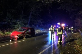 Feuerwehr Herdecke: FW-EN: Verkehrsunfall mit einem verletzten auf der Ender Talstraße