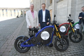 Germany&#039;s Finance Minister Christian Lindner meets eROCKIT at the Greentech Festival 2024