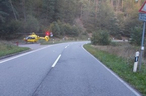 Polizeidirektion Neustadt/Weinstraße: POL-PDNW: Motorradfahrer verunglückt