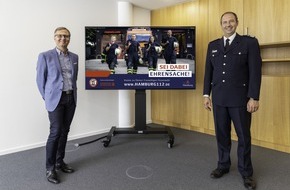 Feuerwehr Hamburg: FW-HH: Hamburger Feuerkasse fördert Kampagne "Sei dabei. Ehrensache!" Freiwillige Feuerwehr wirbt um Nachwuchs in der Hansestadt