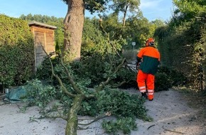 Feuerwehr Schermbeck: FW-Schermbeck: Sturmschaden am Bösenberg