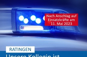 Polizei Mettmann: POL-ME: Nach Anschlag auf Einsatzkräfte in Ratingen: Polizistin ist wach und ansprechbar - Behandlungen dauern an - Ratingen - 2308057