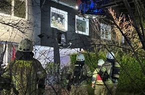 Freiwillige Feuerwehr Lehrte: FW Lehrte: Eine verletzte Person bei Gebäudebrand