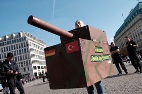 Protest gegen türkische Militär-Intervention in Syrien: Kriegsverbrechen ahnden - Zivilbevölkerung schützen - Druck auf Türkei erhöhen