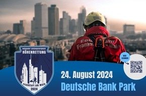 Feuerwehr Frankfurt am Main: FW-F: Leistungsvergleich Höhenrettung 2024 dieses Jahr im Deutsche Bank Park