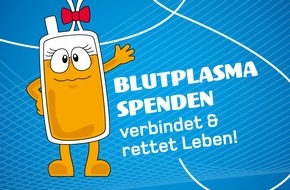 Haema Blutspendedienst: 12. Internationale Woche der Plasmaspende / "Plasma verbindet uns" / 10 Spender, 10.000 Spenden, 8.000 Liter Plasma