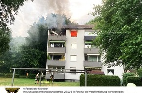 Feuerwehr München: FW-M: Feuerwehr verhindert Dachstuhlbrand (Fürstenried-West)