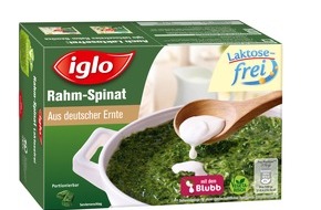 iglo Deutschland: Produktrückruf / iglo ruft vorsorglich Rahm-Spinat der "Variante laktosefrei" zurück (FOTO)
