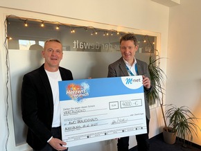 M-net Herzenswunsch: Spende in H&ouml;he von 16.000 Euro an vier soziale Einrichtungen in Bayern