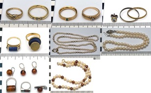 Polizei Düsseldorf: POL-D: Schmuck bei festgenommenen Einbrechern sichergestellt - Wer kennt die Eigentümer? - Bilder als Anlage