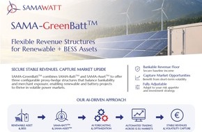 SAMAWATT AG: SAMAWATT Launches Sama-GreenBattTM: A Flexible Revenue Optimization Framework for Renewable + BESS Projects