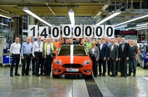 Ford-Werke GmbH: 14 Millionen Ford-Modelle ab Werk: Ford in Saarlouis begeht Produktionsjubiläum