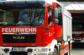 Feuerwehr Moers: FW Moers: Eine verletzte Person bei Unfall mit Terrassen-Heizstrahler