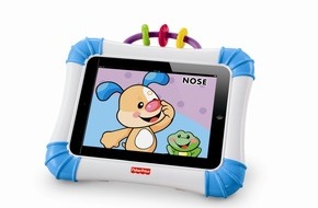 Mattel GmbH: Virtuelle Welten für kleine Entdecker / Passend zur IFA präsentiert Fisher-Price® die Halter für iPhone®, iPod® Touch und iPad® (BILD)