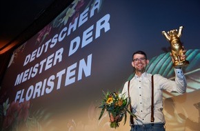 Fleurop AG: Der neue Deutsche Meister der Floristen steht fest / Michael Liebrich holt den Titel nach Baden-Württemberg!