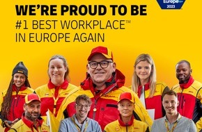 Deutsche Post DHL Group: PM: Triple: DHL Express sichert sich zum dritten Mal in Folge den Titel als bester Arbeitgeber Europas / PR: Triple: DHL Express secures top spot as Europe’s Best Workplace™ 2023 for third time in a row
