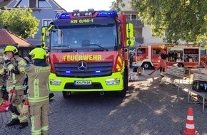 Feuerwehr Konstanz: FW Konstanz: Brand auf Segelboot