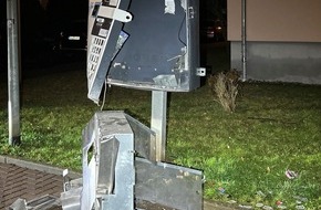 Landespolizeiinspektion Nordhausen: LPI-NDH: Sprengung Zigarettenautomat - Täter ergriffen