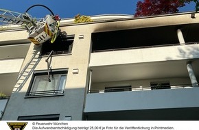 Feuerwehr München: FW-M: Kinderzimmer komplett ausgebrannt (Schwabing-Freimann)