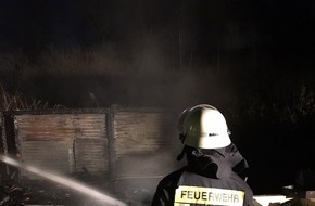 Polizeipräsidium Westpfalz: POL-PPWP: Feuer auf Wochenendgrundstück - Frau gerettet