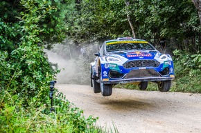 Ford fährt mit dem Fiesta WRC bei der superschnellen Rallye Estland unter die besten Sechs