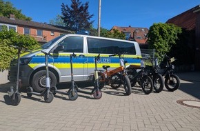 Polizeiinspektion L&uuml;neburg/L&uuml;chow-Dannenberg/Uelzen: POL-LG: ++ ... E-Mobilit&auml;t im Fokus - Polizei kontrolliert verst&auml;rkt E-Scooter und ahndet Verst&ouml;&szlig;e ++ Scooter mit zwei 1000 W-Motoren ++ 62-J&auml;hrigen mit 40 km/h-Scooter ++ die Big-Points ...