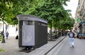 Wall GmbH: Welttoilettentag: JCDecaux schließt den Roll-Out des weltweit größten Netzes selbstreinigender öffentlicher Toiletten in Paris ab