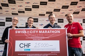 MSD Merck Sharp & Dohme AG: MSD: Engagiert für die Gesundheit am SwissCityMarathon Lucerne: 
25'000 Franken für einen guten Zweck