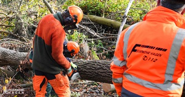 Feuerwehr Hagen: FW Hagen: Erhöhtes Einsatzaufkommen aufgrund der Wetterlage, ca. 30 Einsätze Berufs- und Freiwollige Feuerwehr im Einsatz.