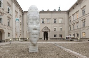 Tourismus Salzburg GmbH: "Awilda": Monumentaler Marmorkopf für Salzburg