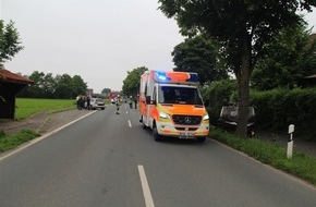 Polizei Coesfeld: POL-COE: Dülmen, Dernekamp / Autofahrer gerät in den Gegenverkehr
