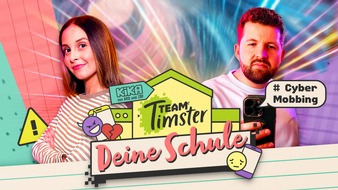 KiKA - Der Kinderkanal ARD/ZDF: KiKA-Medienmagazin "Team Timster" LIVE zum Thema Cybermobbing am 27. Mai 2025 / "Deine Schule: Cybermobbing stoppen!"- Kinder gestalten aktiv mit