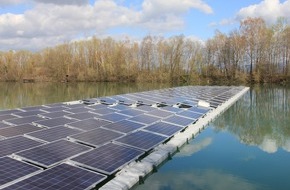 Erdgas Südwest: Presseinformation: Schwimmende Solaranlage in Leimersheim - Erdgas Südwest mit neuem Rekordprojekt