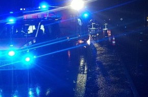 Feuerwehr Herdecke: FW-EN: Verkehrsunfall mit schwerverletzter Person auf Ender Talstraße