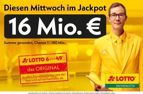 Sächsische Lotto-GmbH: LOTTO-Mitspieler aus dem Landkreis Leipzig gewinnt mit System 80.129 Euro