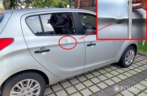 Polizeipräsidium Westpfalz: POL-PPWP: Wer hat die Delle in die Autotür geschlagen?