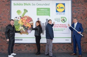 Lidl: Lidl und die Deutsche Diabetes-Hilfe informieren mit bundesweiter Plakataktion zum Weltdiabetestag