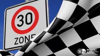 Polizeipräsidium Oberhausen: POL-OB: Kopf-an-Kopf-Rennen in der 30er-Zone