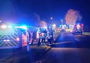 POL-STD: Drei zum Teil schwerverletzte Fahrzeuginsassen bei Unfall zwischen Bliedersdorf und Horneburg