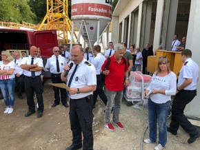 FW-Erkrath: Feuerwehr feiert Richtfest für das neue Feuerwehrgerätehaus des Löschzuges Alt-Erkrath