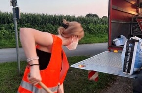 Feuerwehr Schermbeck: FW-Schermbeck: Ölspur auf dem Rhader Weg