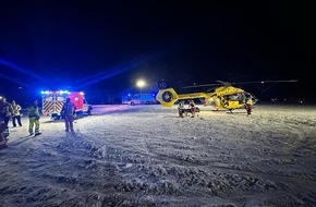 Feuerwehr Velbert: FW-Velbert: Rodelunfall am Schloss Hardenberg